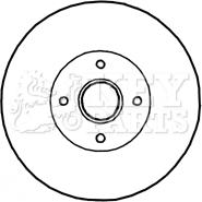 Key Parts KBD5897S - Disque de frein cwaw.fr