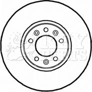 Key Parts KBD5815S - Disque de frein cwaw.fr