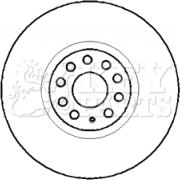 Key Parts KBD5755S - Disque de frein cwaw.fr