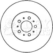 Key Parts KBD5761S - Disque de frein cwaw.fr