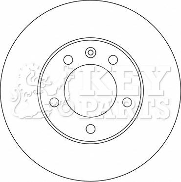 Key Parts KBD5722S - Disque de frein cwaw.fr