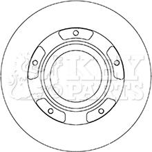 Key Parts KBD6067S - Disque de frein cwaw.fr