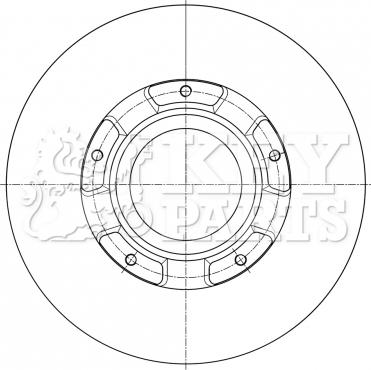 Key Parts KBD6073S - Disque de frein cwaw.fr