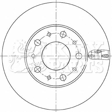 Key Parts KBD6154S - Disque de frein cwaw.fr