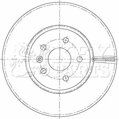 Key Parts KBD6130S - Disque de frein cwaw.fr