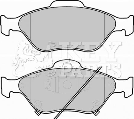 Key Parts KBP1999 - Kit de plaquettes de frein, frein à disque cwaw.fr