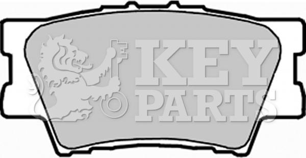 Key Parts KBP1990 - Kit de plaquettes de frein, frein à disque cwaw.fr