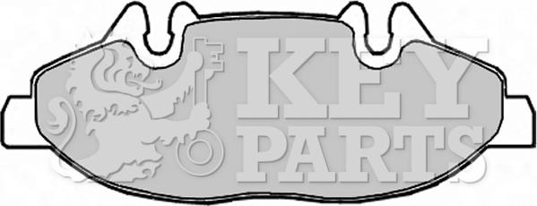 Key Parts KBP1949 - Kit de plaquettes de frein, frein à disque cwaw.fr