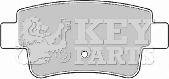 Key Parts KBP1946 - Kit de plaquettes de frein, frein à disque cwaw.fr