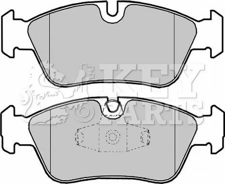 Key Parts KBP1959 - Kit de plaquettes de frein, frein à disque cwaw.fr