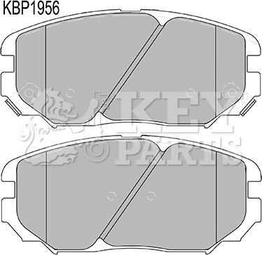 Key Parts KBP1956 - Kit de plaquettes de frein, frein à disque cwaw.fr