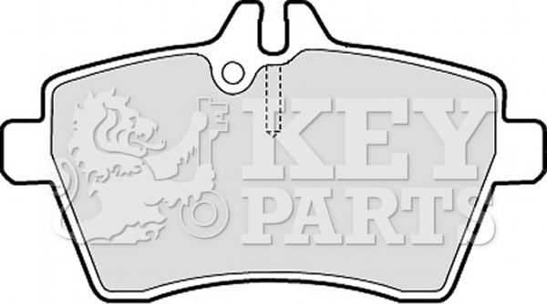 Key Parts KBP1950 - Kit de plaquettes de frein, frein à disque cwaw.fr