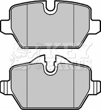 Key Parts KBP1960 - Kit de plaquettes de frein, frein à disque cwaw.fr