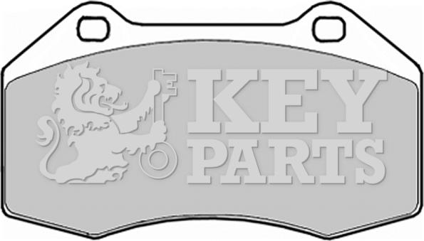 Key Parts KBP1909 - Kit de plaquettes de frein, frein à disque cwaw.fr