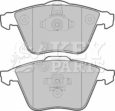 Key Parts KBP1903 - Kit de plaquettes de frein, frein à disque cwaw.fr