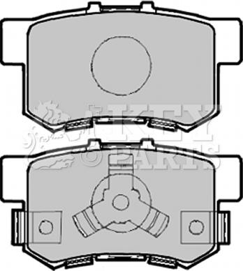 Key Parts KBP1985 - Kit de plaquettes de frein, frein à disque cwaw.fr