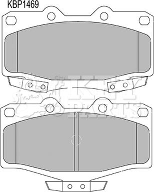 Key Parts KBP1469 - Kit de plaquettes de frein, frein à disque cwaw.fr