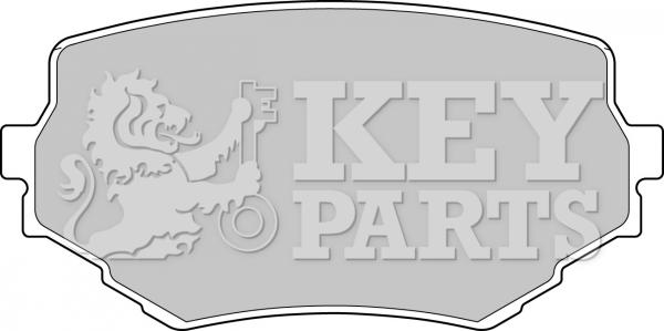 Key Parts KBP1597 - Kit de plaquettes de frein, frein à disque cwaw.fr