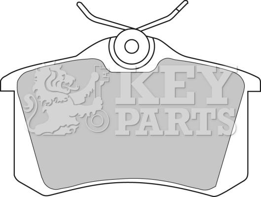 Key Parts KBP1542 - Kit de plaquettes de frein, frein à disque cwaw.fr