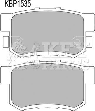 Key Parts KBP1535 - Kit de plaquettes de frein, frein à disque cwaw.fr