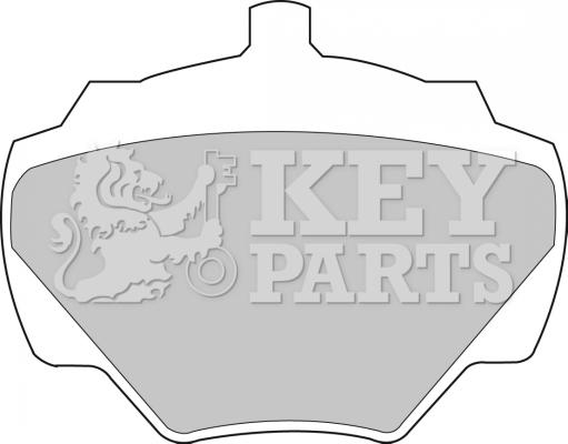 Key Parts KBP1528 - Kit de plaquettes de frein, frein à disque cwaw.fr