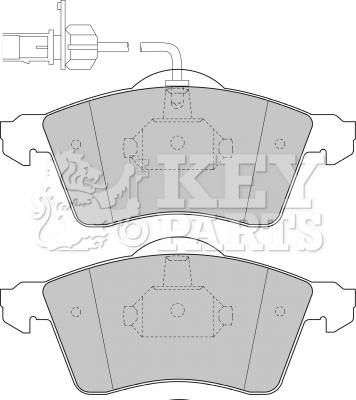 Key Parts KBP1692 - Kit de plaquettes de frein, frein à disque cwaw.fr