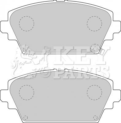 Key Parts KBP1652 - Kit de plaquettes de frein, frein à disque cwaw.fr