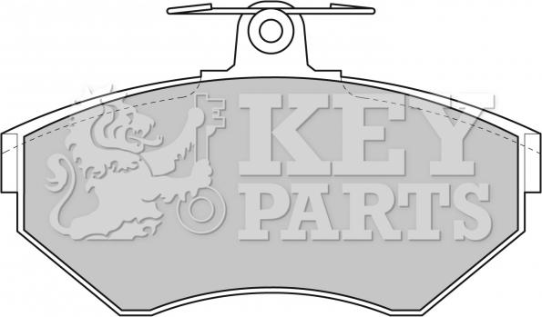 Key Parts KBP1620 - Kit de plaquettes de frein, frein à disque cwaw.fr