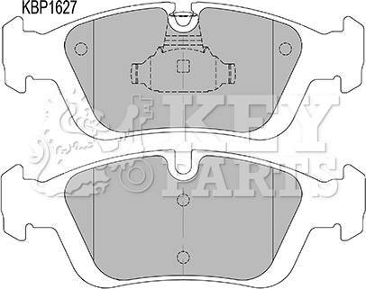 Key Parts KBP1627 - Kit de plaquettes de frein, frein à disque cwaw.fr