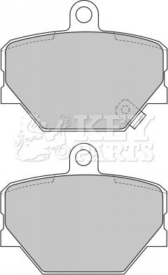 Key Parts KBP1679 - Kit de plaquettes de frein, frein à disque cwaw.fr