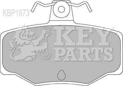 Key Parts KBP1673 - Kit de plaquettes de frein, frein à disque cwaw.fr