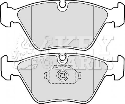 Key Parts KBP1843 - Kit de plaquettes de frein, frein à disque cwaw.fr