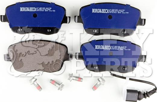 Key Parts KBP1855 - Kit de plaquettes de frein, frein à disque cwaw.fr