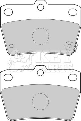 Key Parts KBP1804 - Kit de plaquettes de frein, frein à disque cwaw.fr