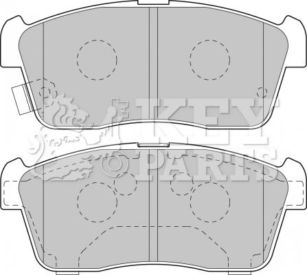 Key Parts KBP1801 - Kit de plaquettes de frein, frein à disque cwaw.fr