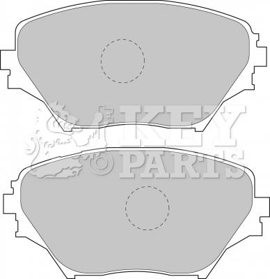 Key Parts KBP1803 - Kit de plaquettes de frein, frein à disque cwaw.fr