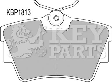 Key Parts KBP1813 - Kit de plaquettes de frein, frein à disque cwaw.fr