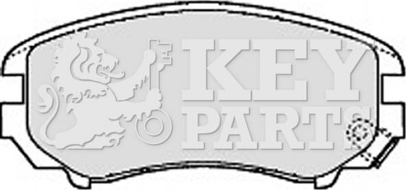 Key Parts KBP1884 - Kit de plaquettes de frein, frein à disque cwaw.fr