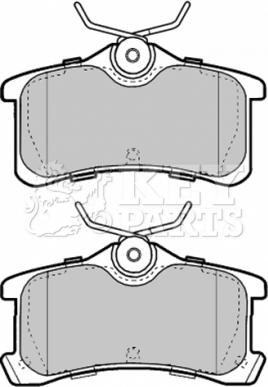 Key Parts KBP1885 - Kit de plaquettes de frein, frein à disque cwaw.fr