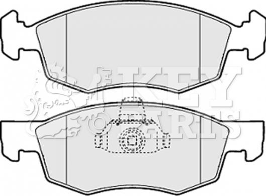 Key Parts KBP1886 - Kit de plaquettes de frein, frein à disque cwaw.fr