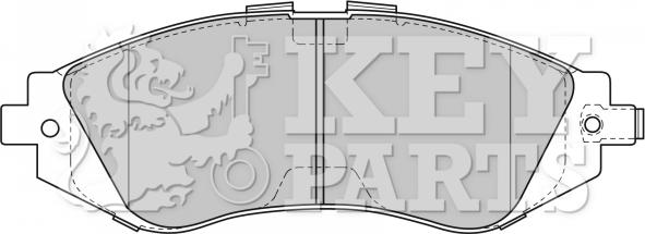 Key Parts KBP1881 - Kit de plaquettes de frein, frein à disque cwaw.fr