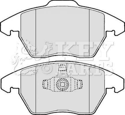 Key Parts KBP1888 - Kit de plaquettes de frein, frein à disque cwaw.fr