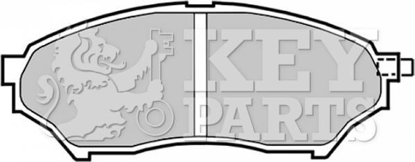 Key Parts KBP1759 - Kit de plaquettes de frein, frein à disque cwaw.fr