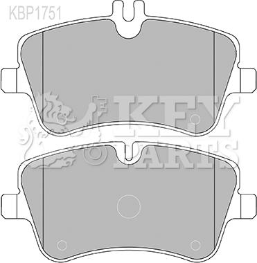 Key Parts KBP1751 - Kit de plaquettes de frein, frein à disque cwaw.fr