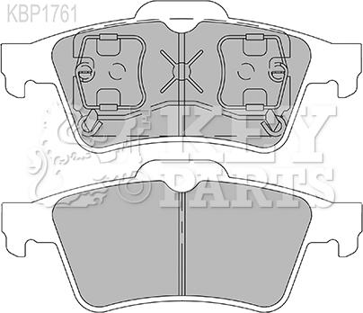 Key Parts KBP1761 - Kit de plaquettes de frein, frein à disque cwaw.fr