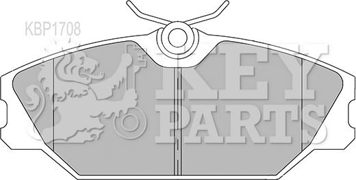 Key Parts KBP1708 - Kit de plaquettes de frein, frein à disque cwaw.fr