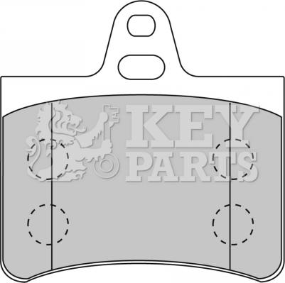 Key Parts KBP1710 - Kit de plaquettes de frein, frein à disque cwaw.fr