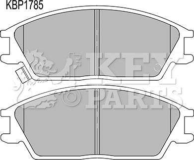 Key Parts KBP1785 - Kit de plaquettes de frein, frein à disque cwaw.fr