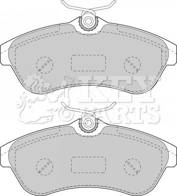 Key Parts KBP1735 - Kit de plaquettes de frein, frein à disque cwaw.fr