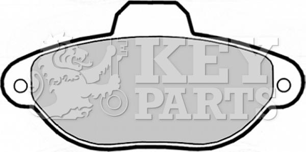 Key Parts KBP1738 - Kit de plaquettes de frein, frein à disque cwaw.fr